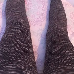 Grey and black leggings